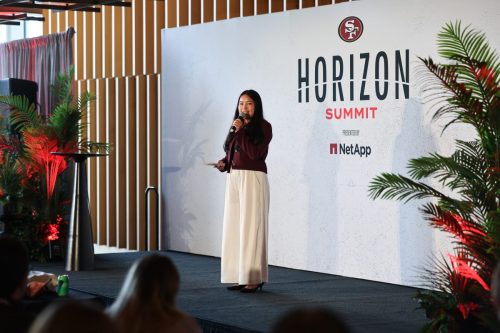 Hillary Phu introduces our next speaker at Horizon Summit 2025 presented by NetApp.