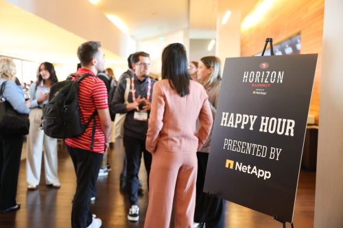 Guests enjoy Happy Hour at Horizon Summit 2025 presented by NetApp.